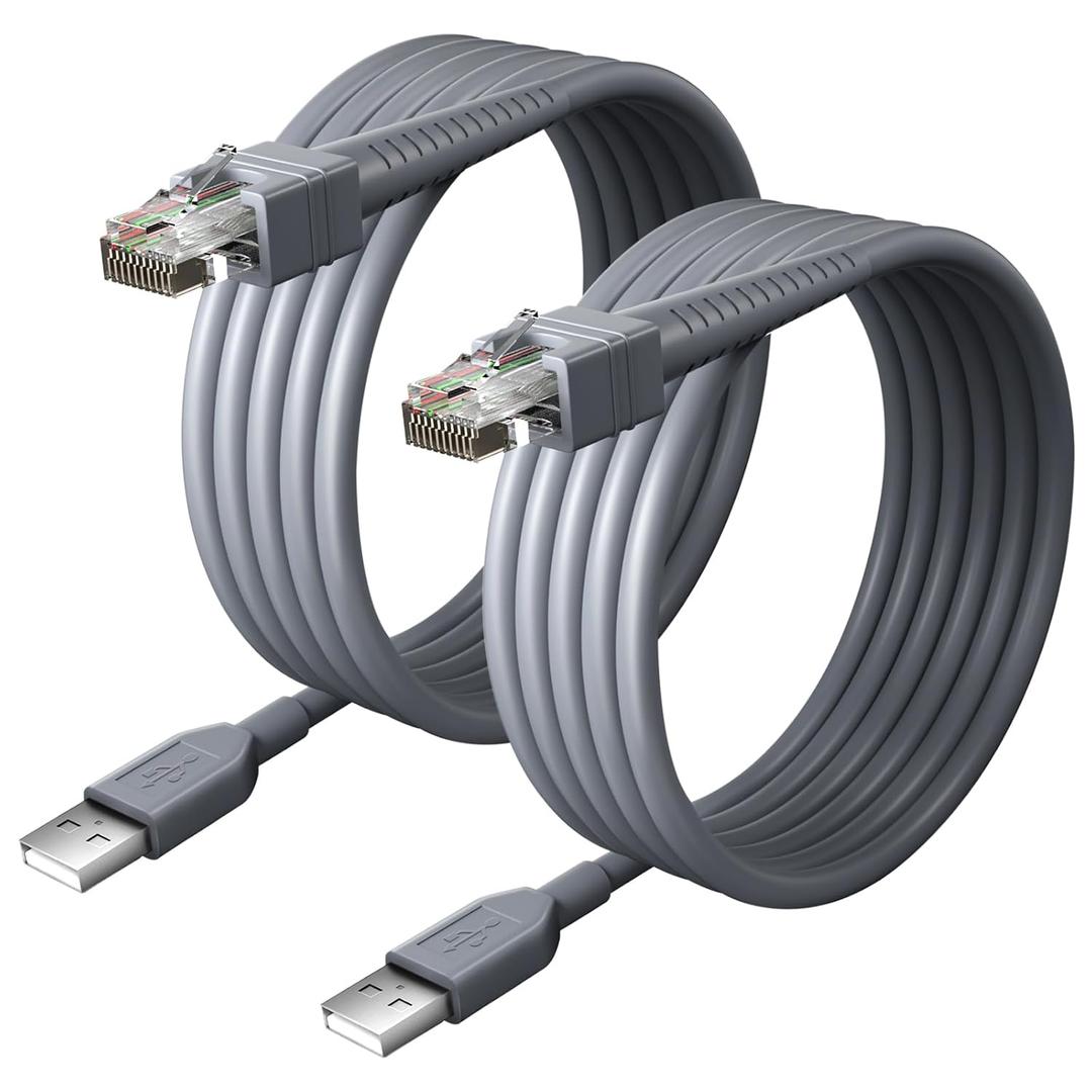 (2PCS) 6.5ft Scanner Charger Cable for Symbol/Motorola/Zebra DS8108 Scanner Cable LS2208 LS4278 LS3578 DS2208 DS6878 DS9808 DS4208 DS9208 DS8178 DS9308 DS9908 STB4278 LI4278 USB Cable CBA-U01-S07ZAR