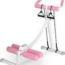 Home Gym Systems Ab Machine, Ab Workout Equipment, Adjustable Ab Trainer Machine for Abs Workout at Home Gym, Foldable, Knee Protection, Abdominal Trainer for Stomach