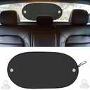 EcoNour Sun Shade for Back Car Window | Baby Car Shades Rear Window Sunshade with 99% Sun Protection from UV and Heat | Complete Coverage for Rear Window Sun Visor | Fits All Cars| Standard (16"x30")