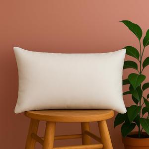Trendy Home 12x20 Throw Pillow Insert, Cushion Sham Stuffer Hypoallergenic, Lumbar Support Decorative Home Outdoor Couch Bed Pillow Filler (Non Woven) (White)