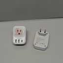 2 Pack European Plug Adapter USB C, TESSAN US to Europe Adapter 4 Outlets 3 USB Charger, Type C International Power Adaptor to Italy Spain France Portugal Iceland Germany, Europe Travel Essentials