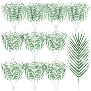40PCS Palm Leaves Decor, Fake Green Foliage Palm Branches for Palms Sunday, Home Decor, Party Supplies