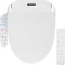 KERDE P30B Bidet Toilet Seat - Dual Control (Side Panel & Remote), Warm Water Wash, Heated Seat, Warm Air Dryer, LED Night Light,Existing Toilets Electric Bidet Elongated Electronic Heated Smart