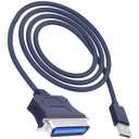 USB to CN36 Parallel Port Printer Cable USB 2.0 to Centronics 36 Pin Parallel IEEE 1284 Printer Adapter Cable Converter Cord-1.2M/3.9FT