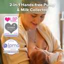 haakaa Wearable Silicone Breast Pump with Steriliser Bag, 2-in-1 Hands-Free Passive Breast Milk Catcher for Nursing Mom, Breastfeeding Essentials, 2-Pack 75ml Pumps & 1 Steriliser Bag (Grey)