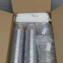 Homestockplus 100 Pack 12 oz BPAFree Clear Plastic Cups with Lids and Straws  LeakProof Disposable Straw Cups, Iced Coffee Cups for Kids Drinks, Smoothies & ToGo Cold Beverages