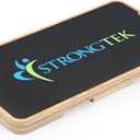 StrongTek Resistance Band Training Platform, Heavy-Duty Bamboo/Wood Board for Safe & Stable Resistance Workouts, Non-Slip, 1000 lbs Capacity for Arms, Shoulders, Core, Back & Legs