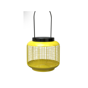 Mini Lamp Seed Feeders 1 Lb; Cap; Assorted Yellow