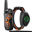 Dog Training Collar, IPX7 Waterproof Dog Shock Collar with Remote Control Range 1300ft, 3 Training Modes, Beep, Shock, Vibration, Rechargeable Shock Collar for Large Medium Small Dogs