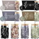 Skylety 12 Pcs Employee Appreciation Gifts Bulk for Women Thank You Gifts for Coworkers Female Staff Team Social Worker Nurse Volunteer Gift Office Work Presents 16 oz Tumbler Makeup Bag Mirror