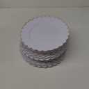 SUT 72 Pcs White Plates Disposable, White Plastic Plates With Gold Trim, 10.25 Inch Gold Dinner Plates, Fancy Plastic Plates, Plates Disposable Heavy Duty for Wedding, Parties, Banquets