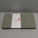 maxmill Lux Faux Linen Tablecloth with Slubby Texture Wrinkle Resistant Anti-Shrink Soft Table Cloth for Kitchen Dining Restaurant Tabletop for Event Holiday Dinner Round 70 Inch Sage Green