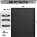 16x20 Frames as Poster Frames, 1.37-In Wide MDF Frame with Plexiglass, 16 x 20 Picture Frames for Wall, Black