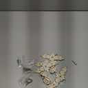 4 Pcs Euro Rose Cabinet Knobs with Backplate, 102mm Vintage Zinc Alloy Flower Drawer Pull Handles for Dresser Vanity Nightstand Cupboard (4.0" Ivory White & Gold Edge)