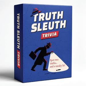 Talking Hearts Truth Sleuth Trivia Game, Two Truths and a Lie Style Trivia with 300 Card Sides