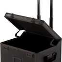 Vaultz Locking Mobile File Chest, Letter/Legal Files, 17.5" X 15.5" X 14.5", Black