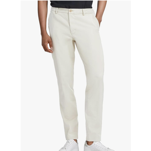 Mens Classic Fit Khaki Casual Chino Pants Whit Hidden Comfort Waistband 42x30