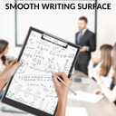 Sooez Clipboard with Storage, Heavy Duty Cleaview Clip Boards 8.5x11 with Dual Storage, Dry Erase Plastic Nursing Clipboard, High Capacity Clipboards Folder for Teacher Nurse, School & Office Supplies (Black)