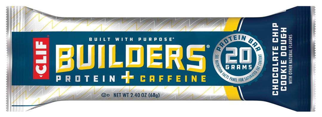 CLIF Chocolate Chip Cookie Dough Caffeine Builders Bar, 2.4 OZ