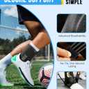 Ankle Brace for Sprained Ankle, Quick Lace-Up Ankle Support with Side Stabilizers & Auto-Shaped Pads, Slim Fit Stabilizer for Women Men, Fits in Shoes for Sports, Work & Injury Recovery (M)