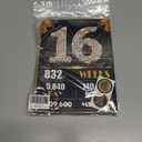 2 x Jumbo 16th Birthday Card for Women Men, Happy 16th Birthday Party Decorations for Her Him, Black Gold 16 Year Old Birthday Gifts for Son Daughter, Double-Sided with Two Stickers