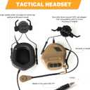 Airsoft Helmet Tactical Helmet with Headset,Mask Mesh,Adjustable Helmet Light for Airsoft Cosplay Military Tactical Gear