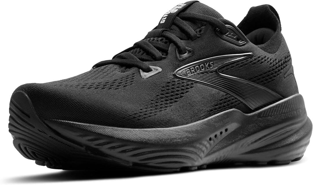 Brooks Women’s Glycerin GTS 22 Supportive Running Shoe - Black/ Black/ Ebony - 9 Medium