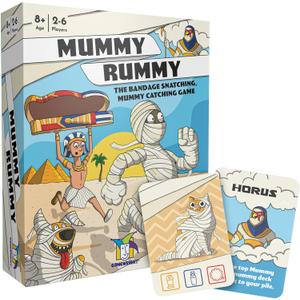 Gamewright - Mummy Rummy 30th Anniversary Edition - Card Game for Ages 8+