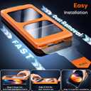 TOCOL for iPhone 16 Screen Protector, Full Coverage 9H Hardness Easy Installation Military Grade Shatterproof HD Tempered Glass Case Friendly 2 Pack (Clear)