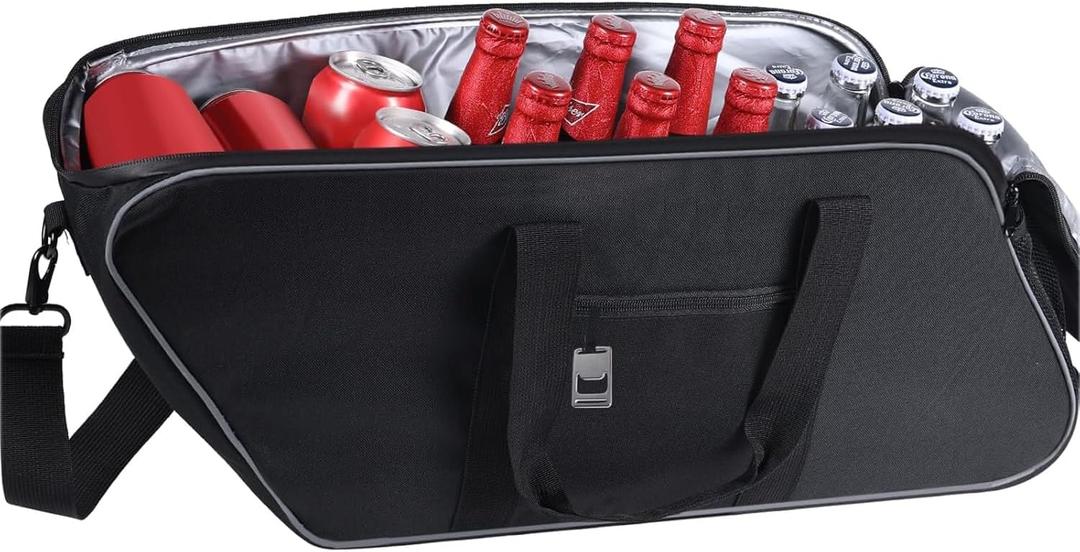 Motorcycle Saddlebag Cooler Bag, Leakproof Saddle Bag Cooler Beverage Waterproof Insert Motorcycle Cooler Bag fit for HD Touring Street Glide Road Glide Hard Saddlebags, 1 Bag, 18 liters