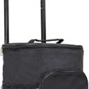 dbest products Ultra Compact Cooler Smart Cart, Black Insulated Collapsible Rolling Tailgate BBQ Beach Summer