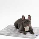 Spark Paws Cooling Mat for Dogs - Self Cooling Dog Mat & Pet Cooling Pad for Dogs - Non-Toxic, Non-Gel Washable Cooling Bed - Cloud Grey - Size M