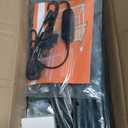 Bstrip Mini Indoor Greenhouse with Grow Lights, 27.2" L X 19.9" W X 27.2" H Desktop Small Greenhouse with Zippered Door and PVC Cover for Seed Starting, 1.6FT Plant Light for Indoor Plants with Timer