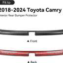 Interior Rear Bumper Protector for Toyota Camry 2026 2025 2024 2023 2022 2021 2020 2019 2018 Accessories Stainless Steel Rear Bumper Guard Trunk Sill Protector (Black Brushed)