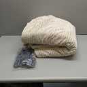 Westinghouse Electric Blanket Twin, Soft Ribbed Flannel to Sherpa Heated Blanket with 10 Heating Levels & 1-12 Hours Auto Shut Off, Fast Heating & Machine Washable, 62x84 Inch, Beige