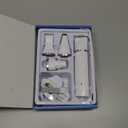 Dog Clippers Grooming Kit Hair Clipper-Low Noise Paw Trimmer- Rechargeable - Cordless Quiet Nail Grinder Shaver for Cats and Other Pets (White)