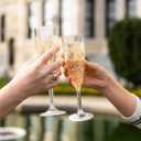 FLUTE CHAMPAGNE GLASS 6 oz. PC CLEAR- 50 pieces