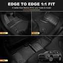 RAV4 Floor Mats AOMSAZTO Floor Liners Fit for Toyota RAV4 2019-2025 (Not Fit Hybrid): All Weather Automotive Floor Mats - 1st & 2nd Row Full Set Rubber Floor Liners - Anti Skid Car Mats