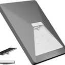 Starlink Mini Case, Mini Protective Cover Liquid Silicone Case for Starlink Satellite Dish, Accessories for Starlink Portable Full Cover Shell with Black Sticker (Grey)