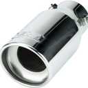 DC Sports Polished Stainless Universal Bolt On Exhaust Tip 2.875" Inlet / 3.87" Outlet/Slant-Cut | EX-1013