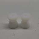 Aramox Marine Keel Roller, 2Pcs White Bow Boat Rollers 51x50mm for Yachts Lifeboats