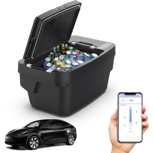 Car Refrigerator for Tesla Model Y 2017-2024, 2025-2026 Juniper, 12V Car Fridge for Model Y Trunk, 35qt (33L) Portable Freezer Cooler, -8F to 50F, 12/24V DC. Great for Camping, Road Trips & Home Use