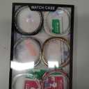 6+6 Pack Bling Case for Samsung Galaxy Watch 8 40mm Screen Protector, Sparkling Rhinestone Hard PC Case + HD Anti-Fog Tempered Glass Film, Waterproof Face Cover Set for Galaxy Watch 8 40mm (Black/Pink/Silver/Rose Gold/Starlight/Clear)