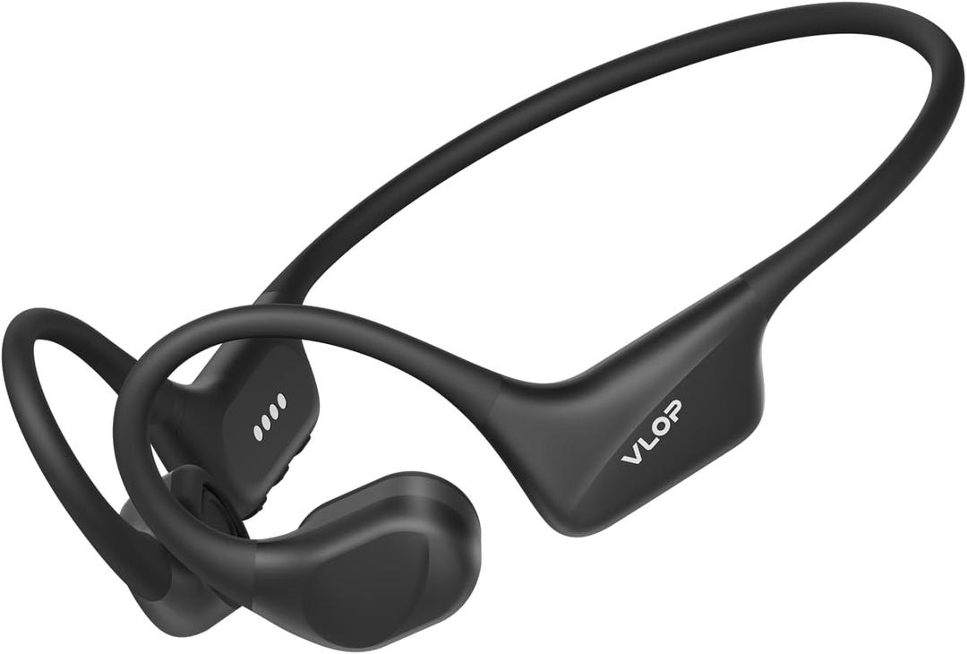 Bone Conduction Swimming Headphones - IP68 Waterproof, Open-Ear MP3 Headphones with 32GB Memory, Bluetooth 6.0 Wireless Sport Headset for Running & Cycling, 8H Playtime(Black, Standard)