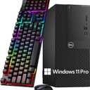 Dell OptiPlex 3050 Mini Tower Desktop Computer, Intel Core i5-7500 3.4GHz Business MT Desktop PC, 8GB RAM, 256GB SSD, Display Port, Keyboard & Mouse, WiFi, BT, Windows 11 Pro