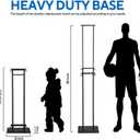 Floor Poster Board Stand, Double-Sided for Board & Foam Sign, Adjustable Metal Sign Holder, Height Up to 82Inches Poster Stand for Display Pedestal Sign Stand (1 Pack Poster Stand)