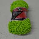 TurtIe Wax Wash Scrub Microfiber Sponge 2-in-1 Solution Achieve Professional Result (4" x 9.25" x 2") Light Green Quality Carwash Intense Shine No Water Spots