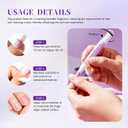Cuticle Oil Pusher Pen- Ceramic Cuticle Oil for Dry Nails & Cuticles, No Leak Travel Size Cuticle Pusher Pen, Moisturizing Nail Care Treatment for DIY Manicure & Salon Use