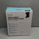 Tastyle Hot & Iced Coffee Maker with Magnetic KPod Organizer (Pods Not Included), Stores 10 Pods, 45 Cups Coffee Maker & Singleserve Brewer for K Cup & Grounds, 40oz Removable Water Tank, Black