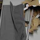 Paravent Divider Screen 165 x 220 cm Gray (4-Panel, Grey)